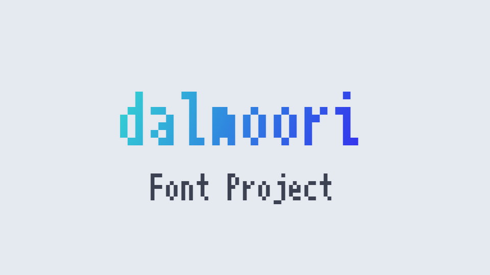 Dalmoori: A Compact Pixel Font for Contemporary Korean Language