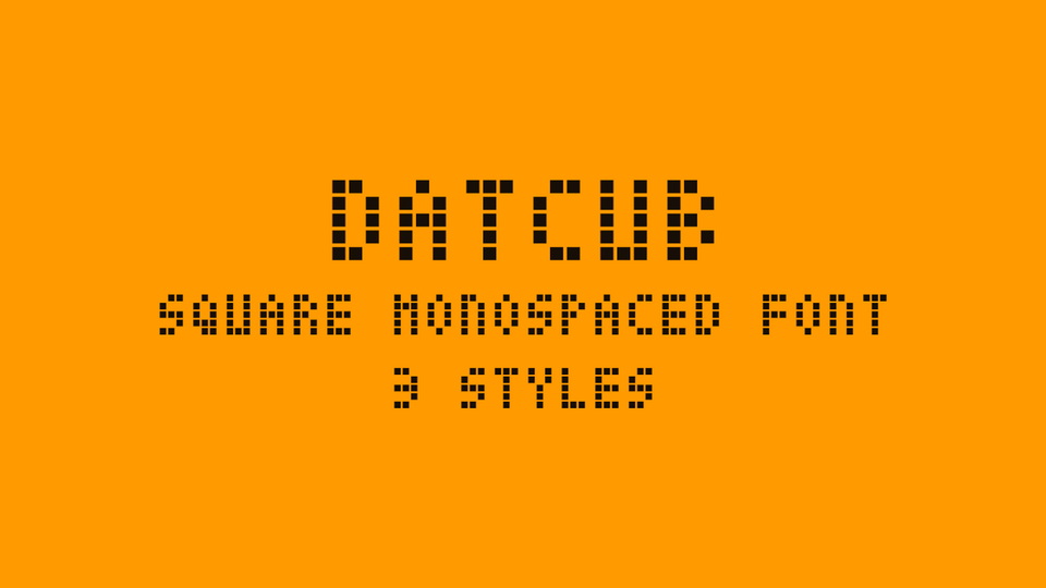  DatCub: the Versatile Square Monospaced Typeface
