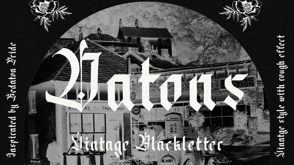 

Datons: A Unique Blackletter Display Typeface With a Hand Crafted Touch and Modern Style