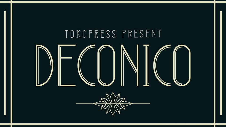 DECONICO: Art Deco Font for Timeless Elegance and Sophistication