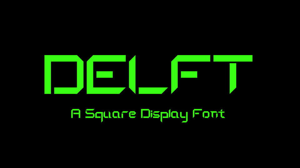 

Delft: A Versatile and Bold Display Font for Gaming, Merch, and Logo Design