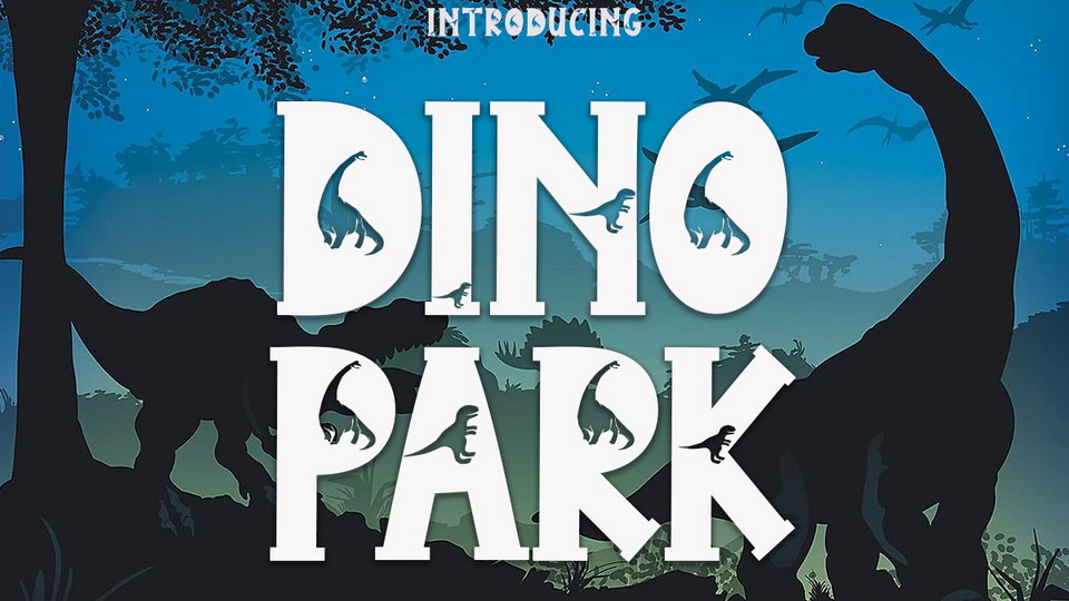

Dino Park: An Incredible Font Crafted To Feature Beloved Dinosaurs