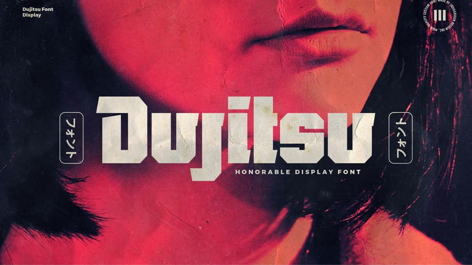 Dujitsu: A Display Font Inspired by Japan Ideal for Bold Titles