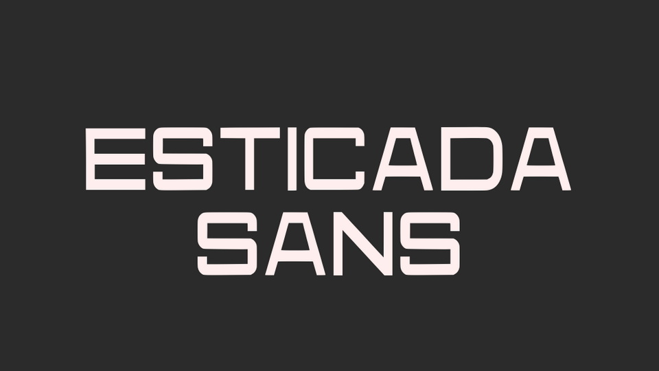 

 Esticada Sans: Bold and Versatile Display Font