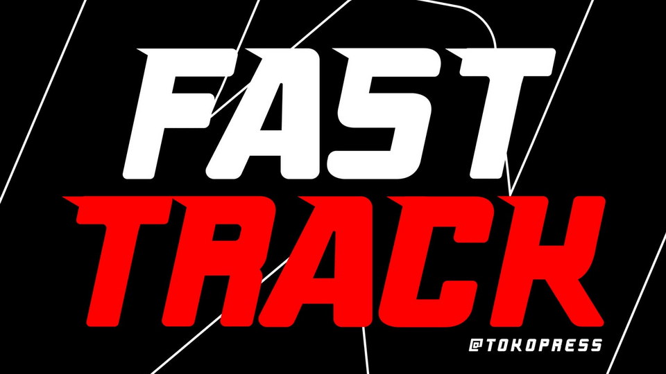 FAST TRACK: Font for Speed, Racing and High-Powered Machines