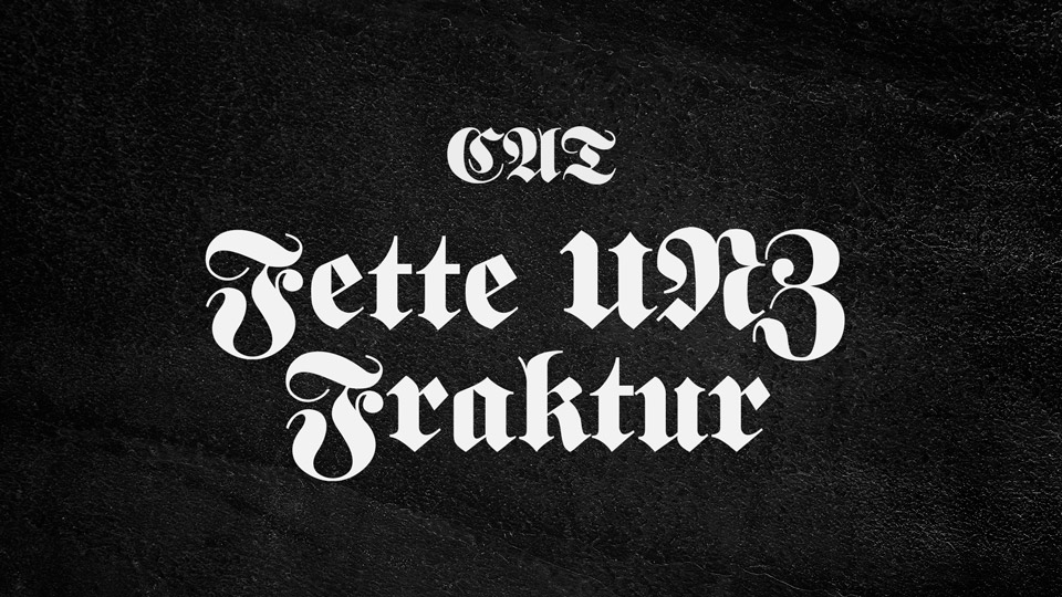 

Fette UNZ Fraktur: A Timeless Blackletter Typeface