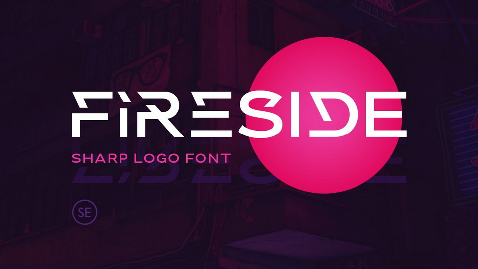 Fireside: A Futuristic Font for Edgy Logotypes and E-Sport Logos
