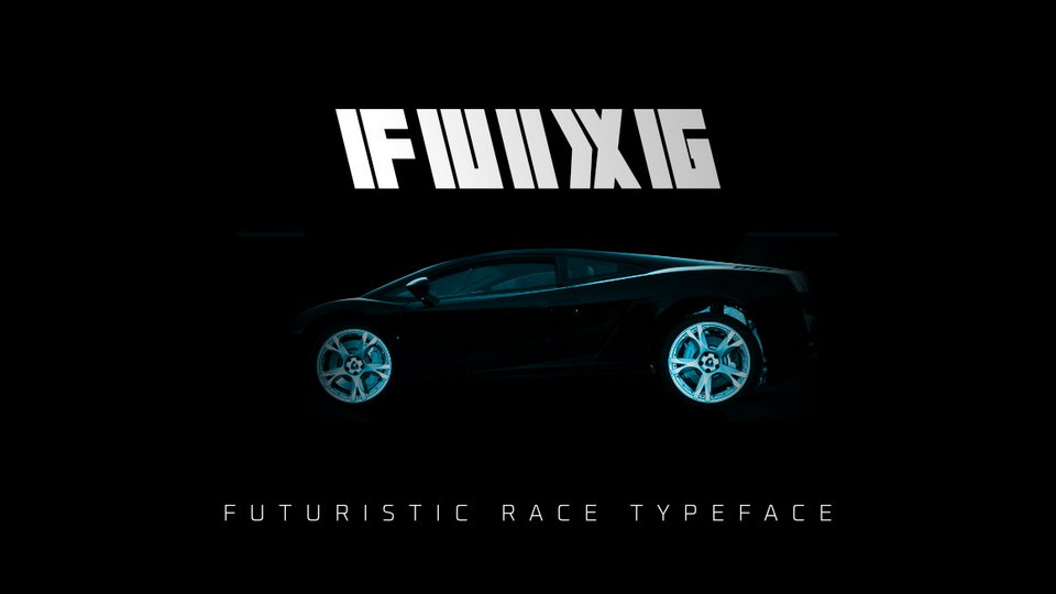 

FUIXG: A Revolutionary Race Font with a Futuristic Touch