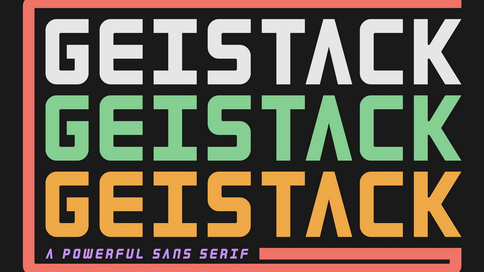 Geistack: A Bold Typeface Tribute to the Vintage Letterpress Style