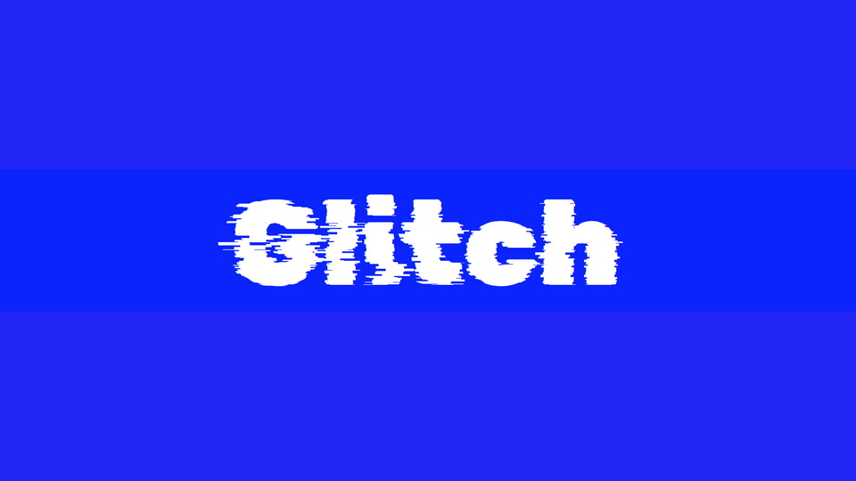 

Glitch: An Innovative and Daring Distressed Display Typeface