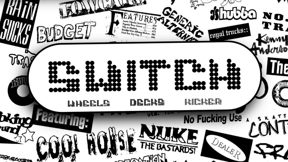 

Griptype: A Bold and Unique Typeface Inspired by Skate Culture