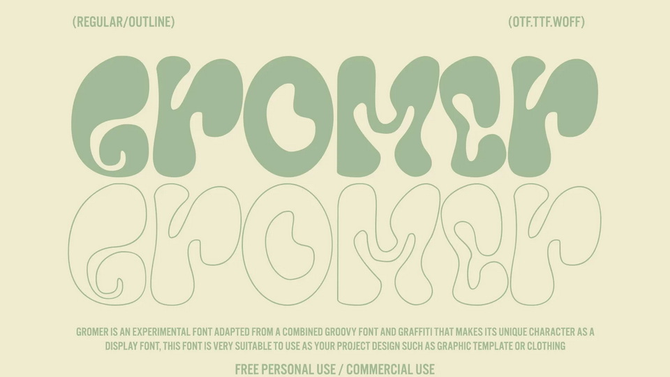 

Gromer: A Groovy and Graffiti Inspired Font