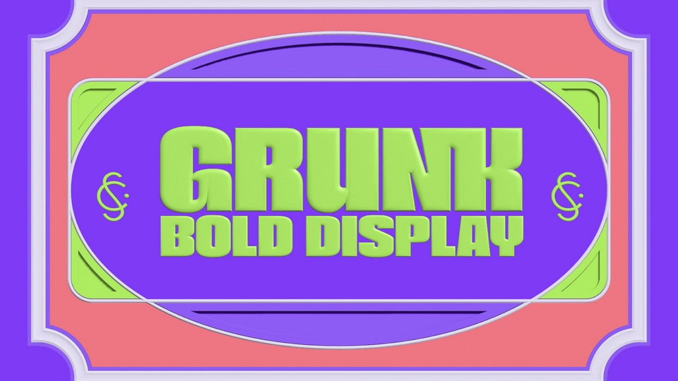 

The Grunk Bold Display Typeface