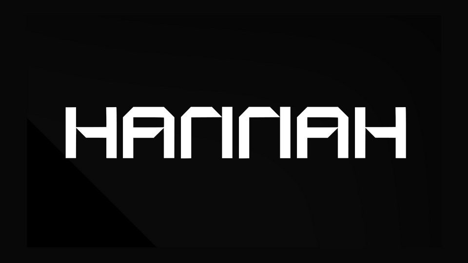 

Hannah: An Awe-Inspiring Display Font with Bold Geometric Square Forms and Sharp Details