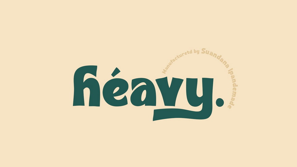 Playful and Bold Vibes of Heavy Font: A Must-Have for Designers