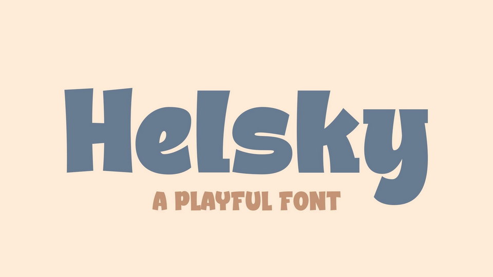 Helsky: Playful and Charming Display Font for Various Designs