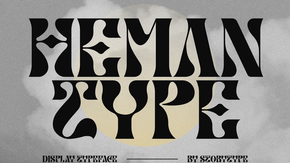 Heman Type: A Distinct and Sophisticated Contemporary Display Font for Luxurious and Elegant Designs