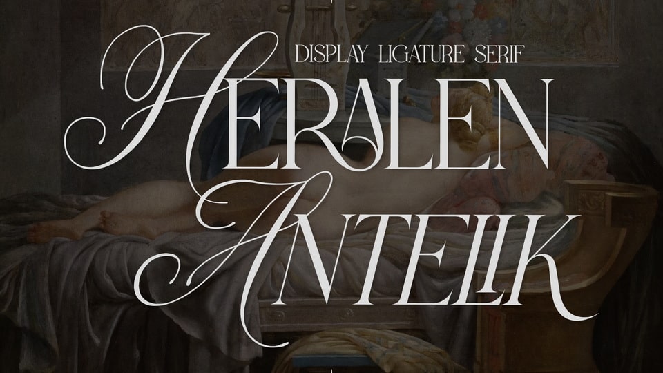 

Heralen Antelik: An Elegant Serif Typeface with a Modern Style