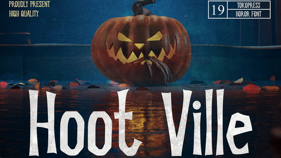 Hoot Ville: Font for Fear and Mystery