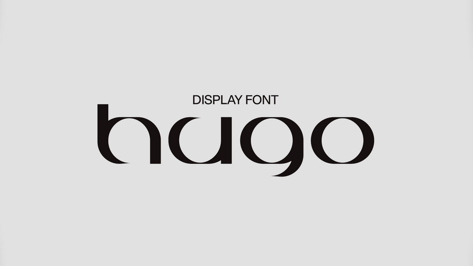 Hugo: A Geometric Display Font Perfect for Eye-Catching Designs
