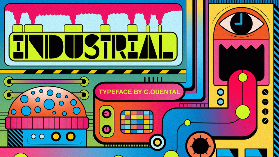 Industrial font: A bold and impactful typeface for creative projects