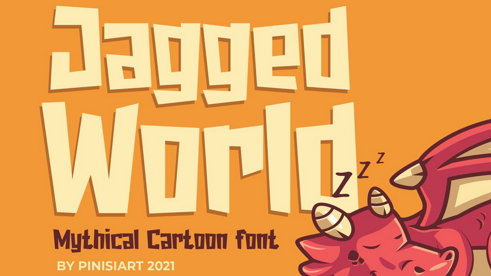 Jagged World Font: Adding Whimsy to Your Designs with the Spirit of Fantasy