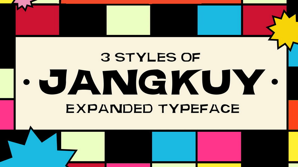 

Jangkuy Expanded: Bold, Playful, and Fun Display Font Family