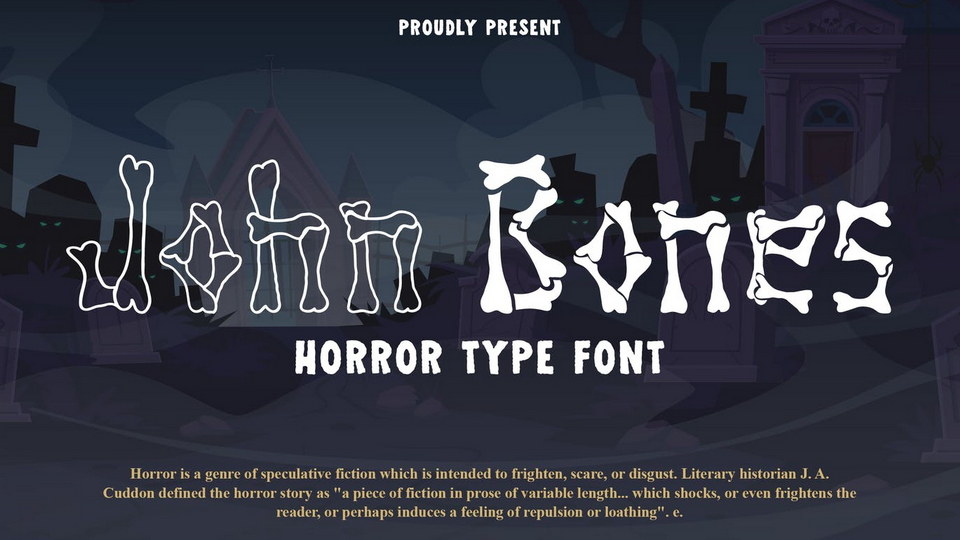 Add Bone-Chilling Terror to Your Work with John Bones Font