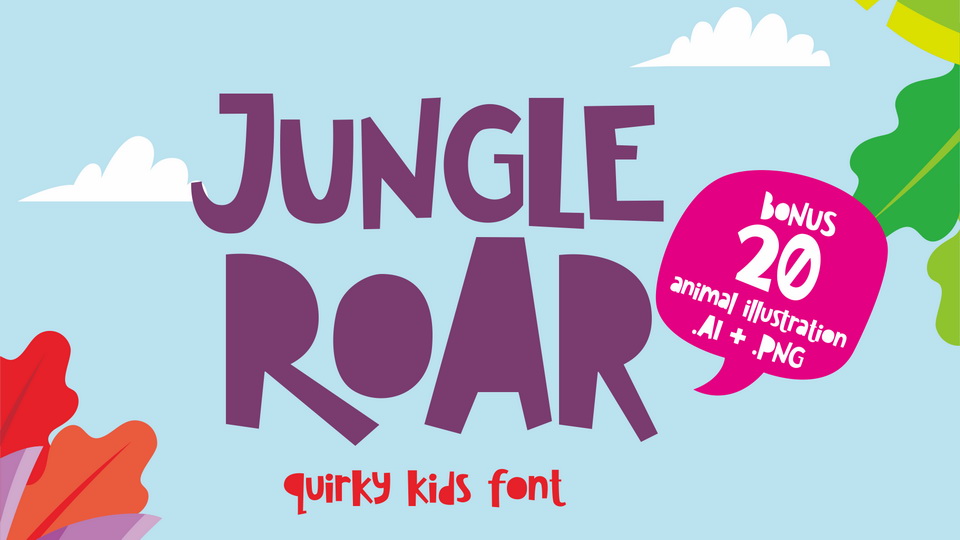 

Jungle Roar: The Perfect Font for Children-Related Projects