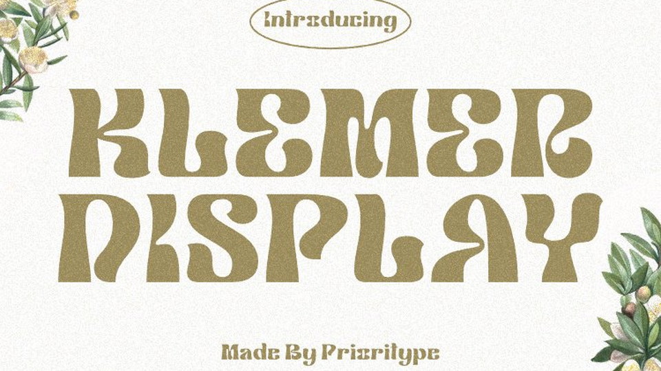 Klemer Display: A Psychedelic-Inspired Font for Bold and Eye-Catching Designs