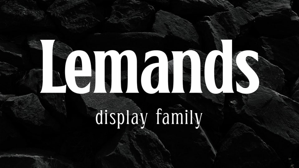  Lemands: A Strong and Striking Serif Font with Condensed Height and Sharp Serifs