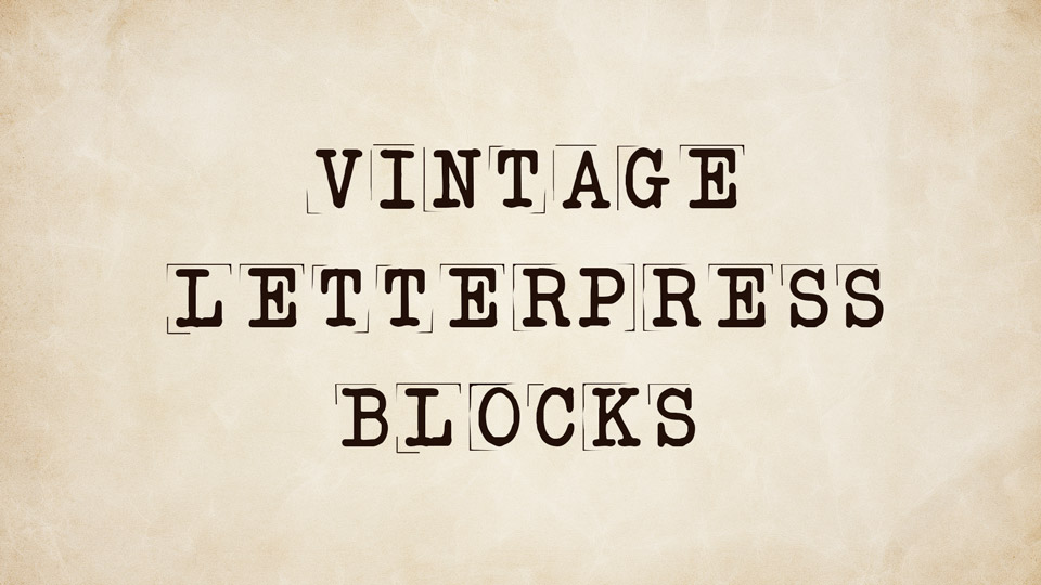 

Vintage Letterpress Blocks: A Timeless Piece of Craftsmanship