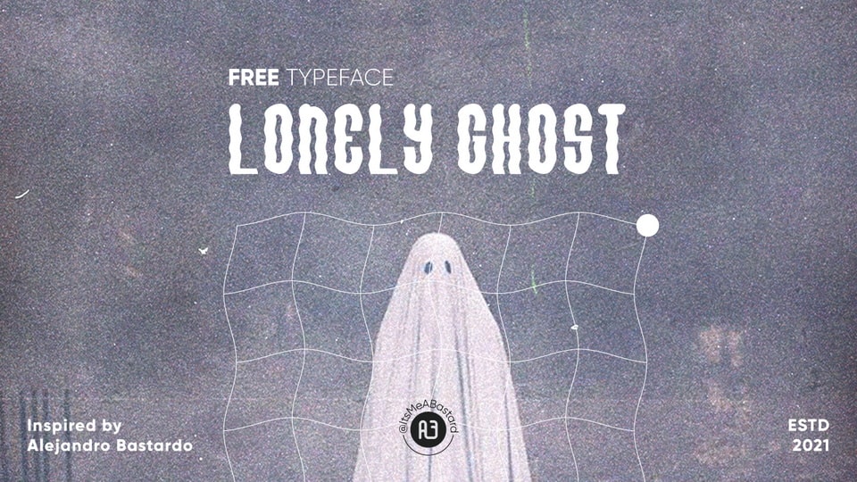 Lonely Ghost Font: Inspired by A Ghost Story film for Versatile Design Projects