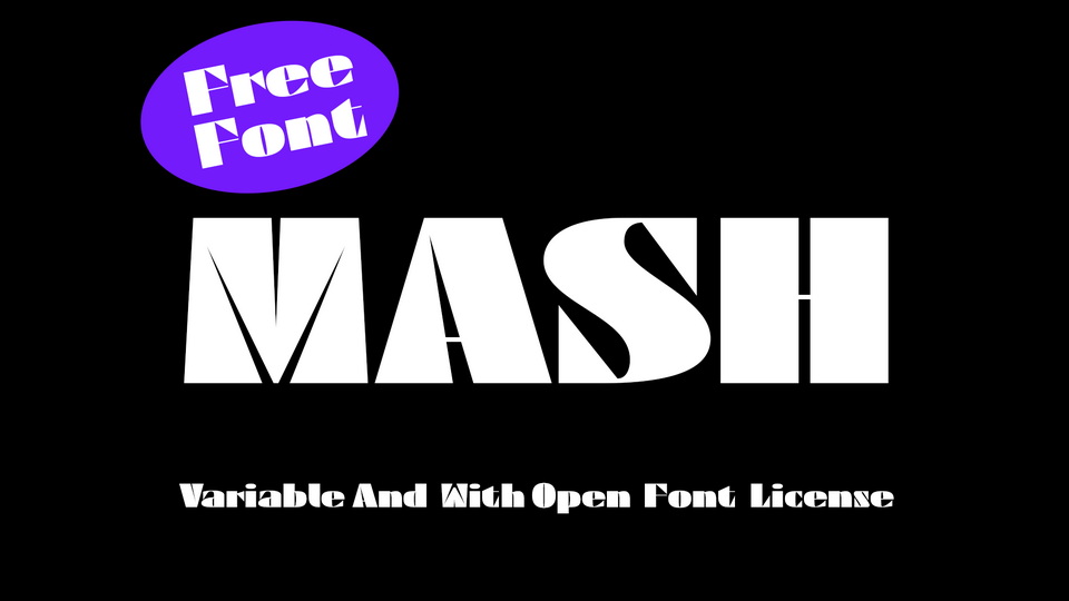 Mash: A Bold and Unique Variable Display Typeface for Versatile Design Projects