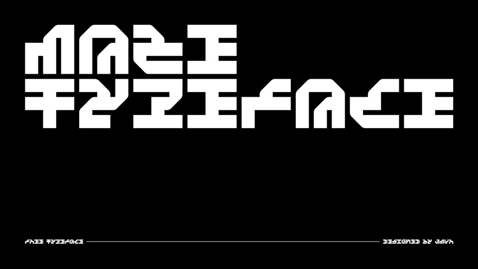 

Maze: A Unique Display Typeface Inspired by Pioneering Work of Jurriaan Schrofer