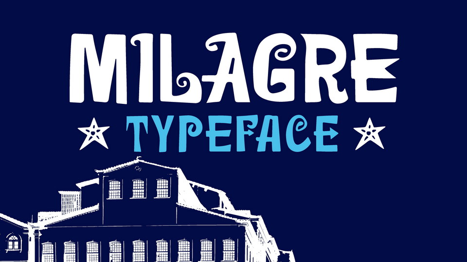 Milagre: A stunningly crafted display font inspired by a magnificent tile panel in Largo do Pelourinho, Salvador