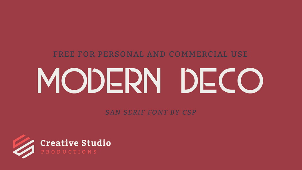 Modern Deco: A Geometric Sans-Serif Font with Art Deco Inspiration
