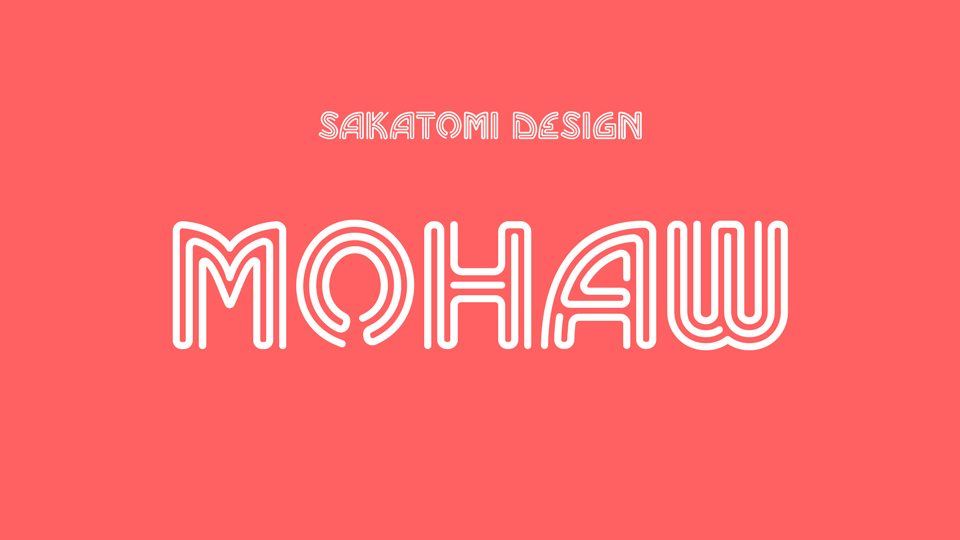  Mohaw: A Geometric Font with a Neon Style for Bold Design Projects