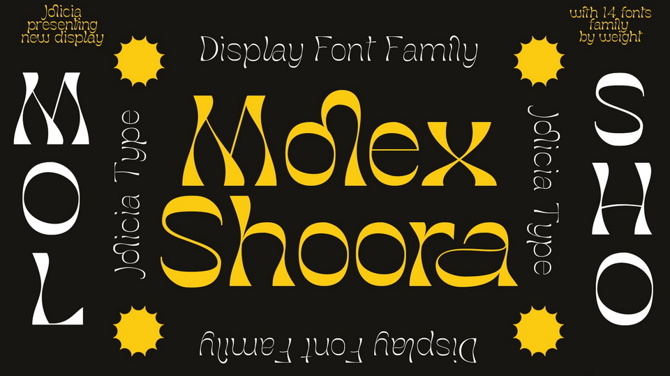 Molex Shoora: A Font with Reverse Contrast Inspired by Vintage Writing Styles