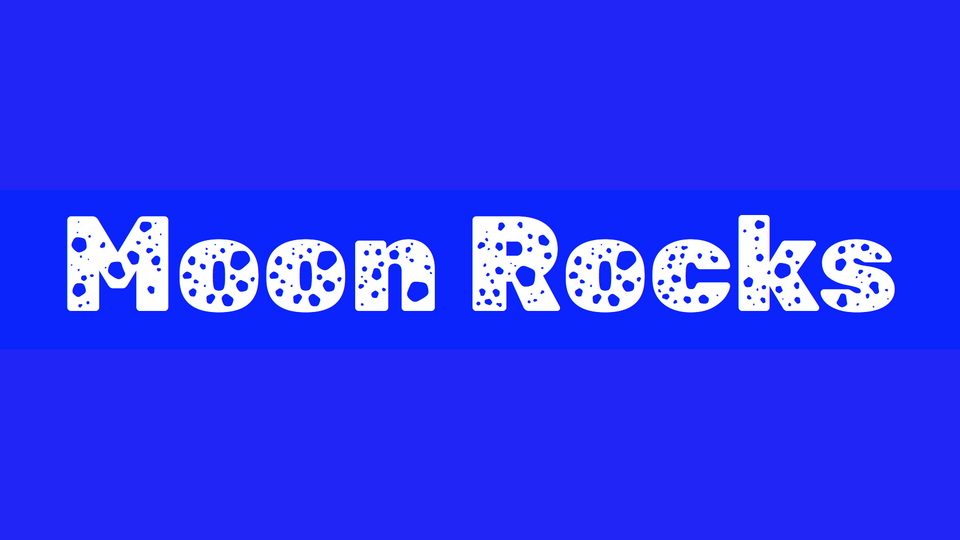 

Moon Rocks: An Exciting Display Typeface Created with NaN Glyph Filters