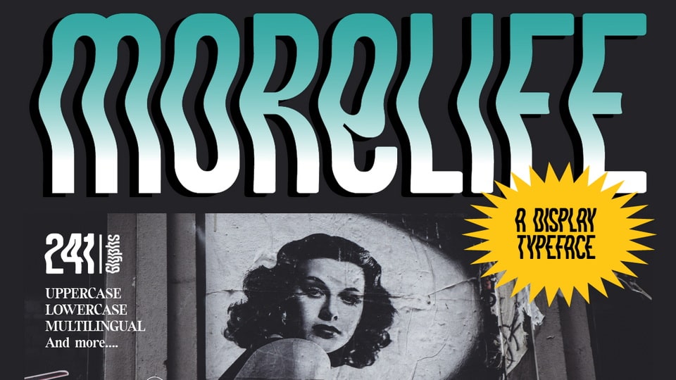 

Morlife: A Strong and Solid Typeface Inspired by the 90s