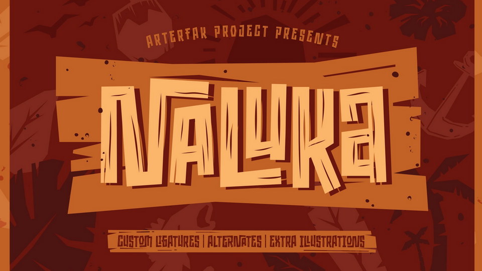 Naluka: A Playful Ethnic Font for Whimsical Designs