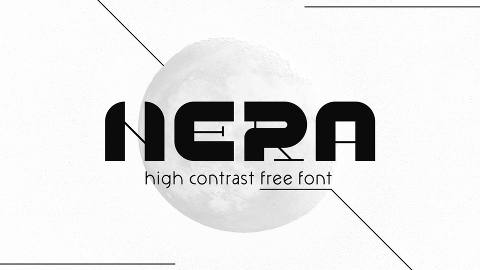  Nera: A High Contrast Geometric Font with Free Download of Nera Heavy