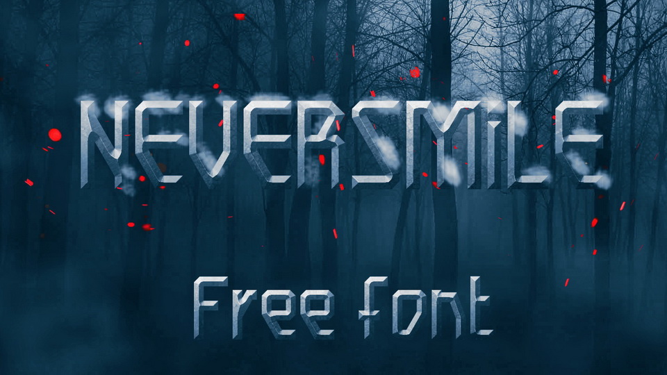 

NeverSmile: A Straight and Sad Display Font That is Versatile Enough for Multiple Projects