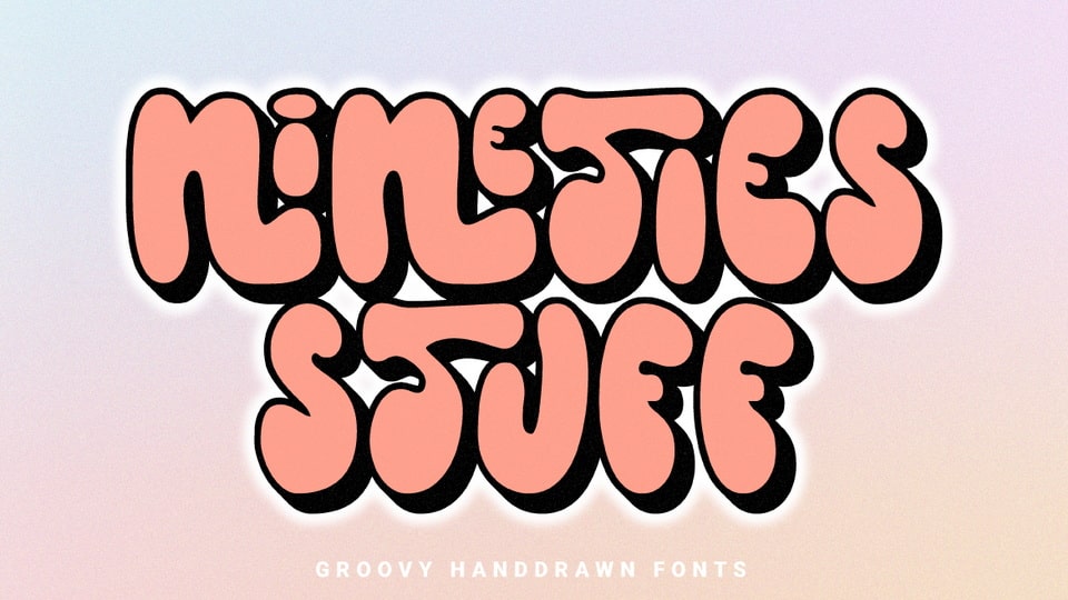 

Nineties Stuff: A Playful and Unique Hand-Drawn Font