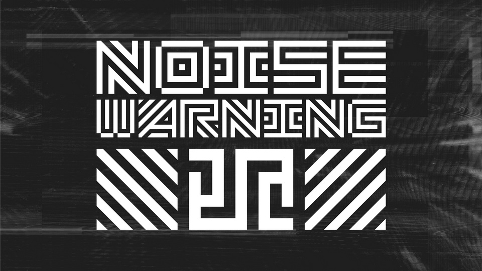  Nosie Warning-ϗ: A Revolutionary Modular Display Typeface