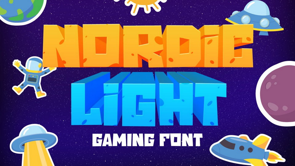 Nordic Light Font: Perfect for Gaming, Design Projects, and More