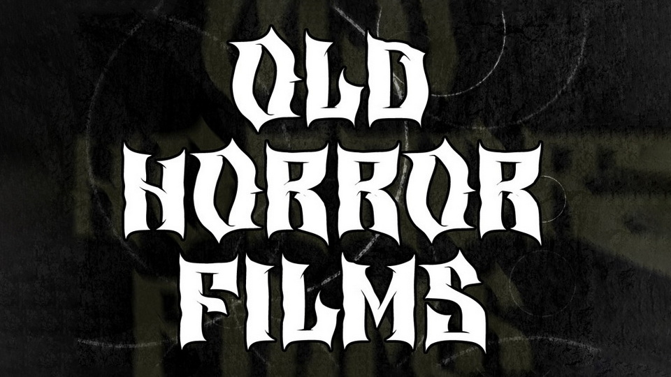 Old Horror Films: A Hand-Drawn Font for Death Metal and Heavy Metal Design Inspired by Horror Movie Covers of the 70s and 80s