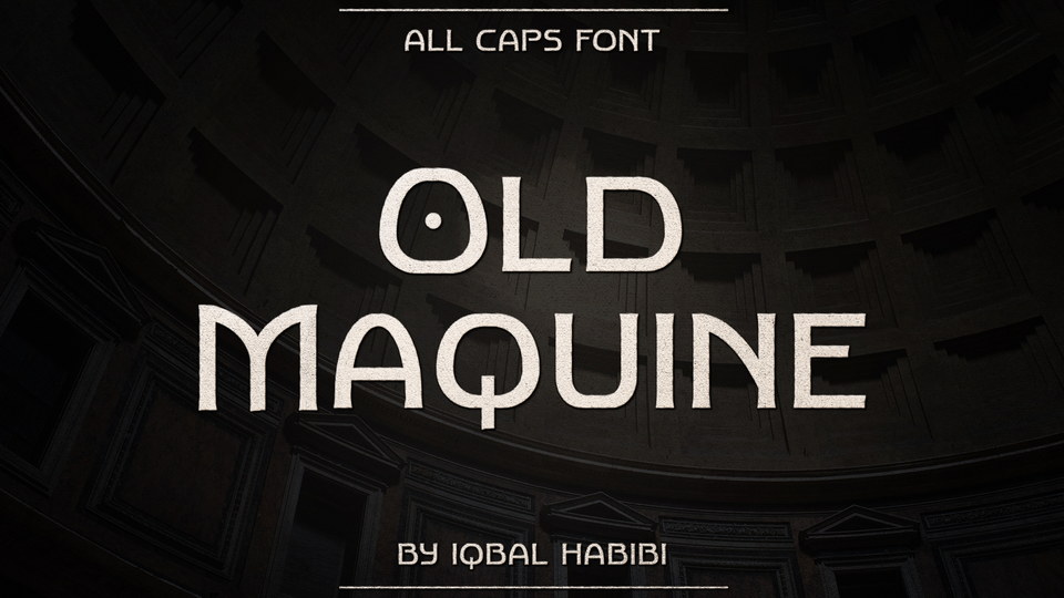 Old Maquine: Timeless and Elegant Sans Serif Font for Designers