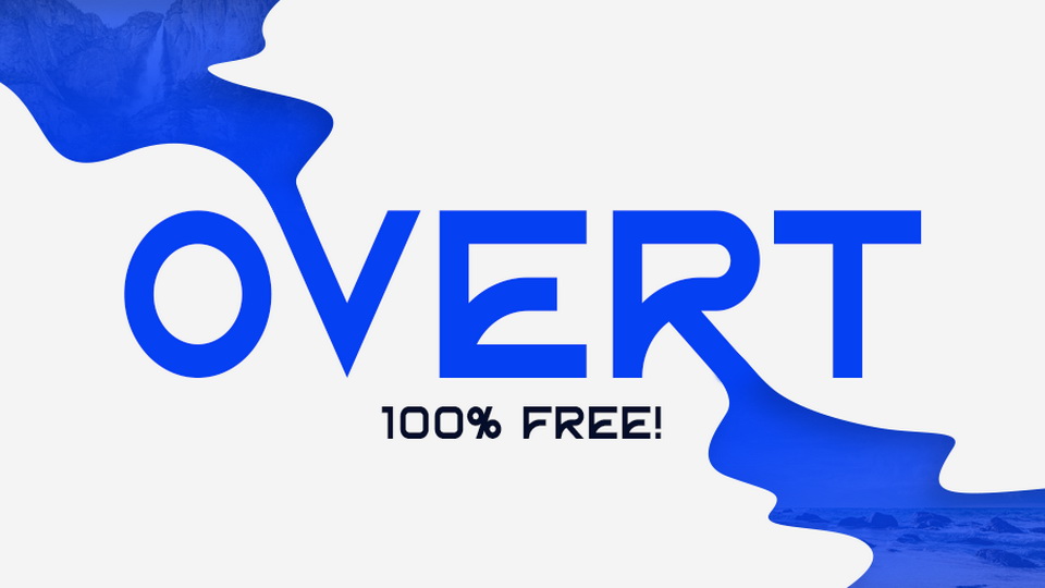 

Overt: A Distinctive Display Typeface for Creative Posters and Headlines